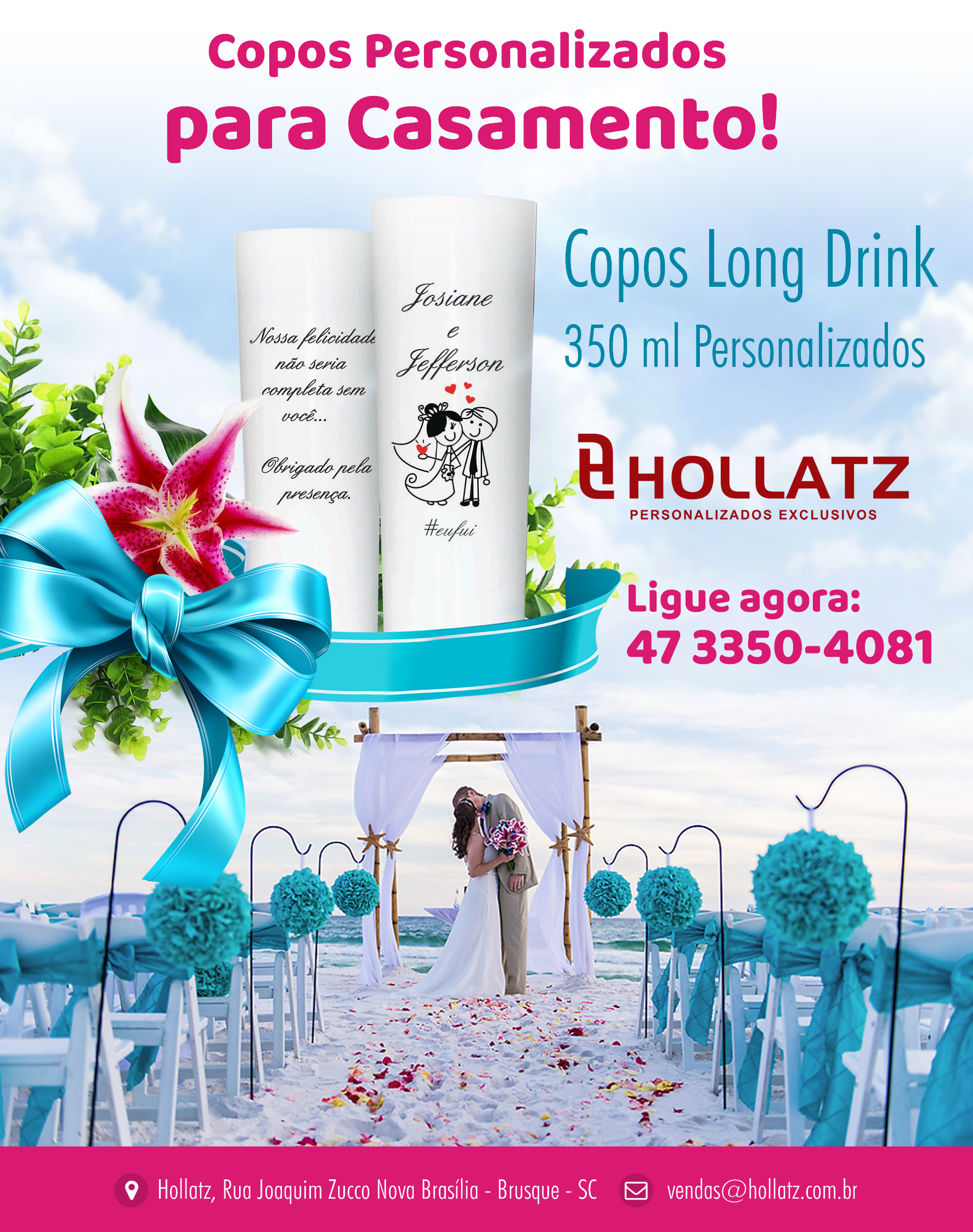 Copos Personalizados Para Casamento